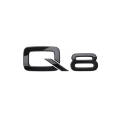 Emblème Q8 arrière noir...