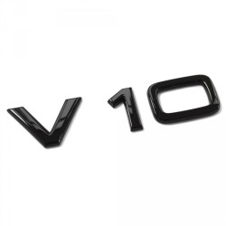 Emblème V10 noir brilant